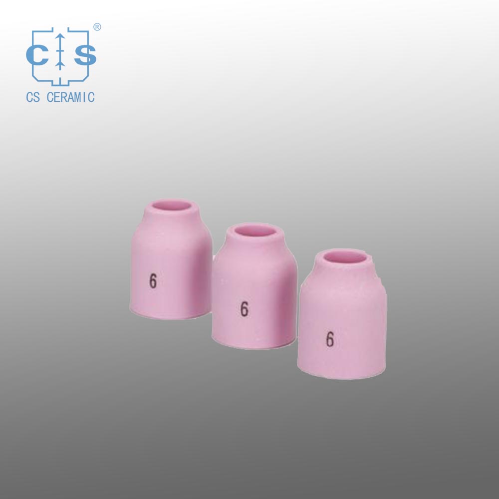 Boquilla de cerámica de alúmina, tazas Tig de cerámica para modelo de soplete de soldadura GTA (TIG)
