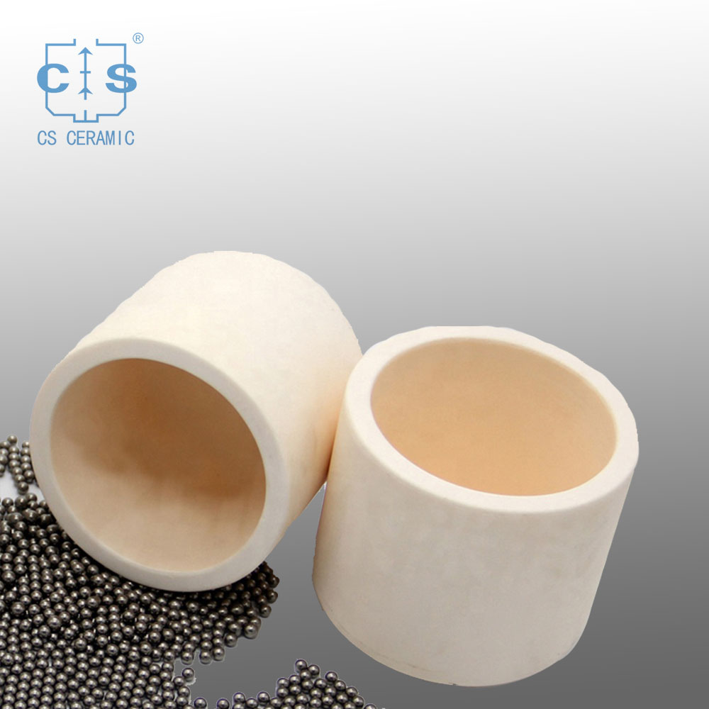 Tarro de molienda de cerámica de alúmina / Tarro de molino de bolas / Pote de molino