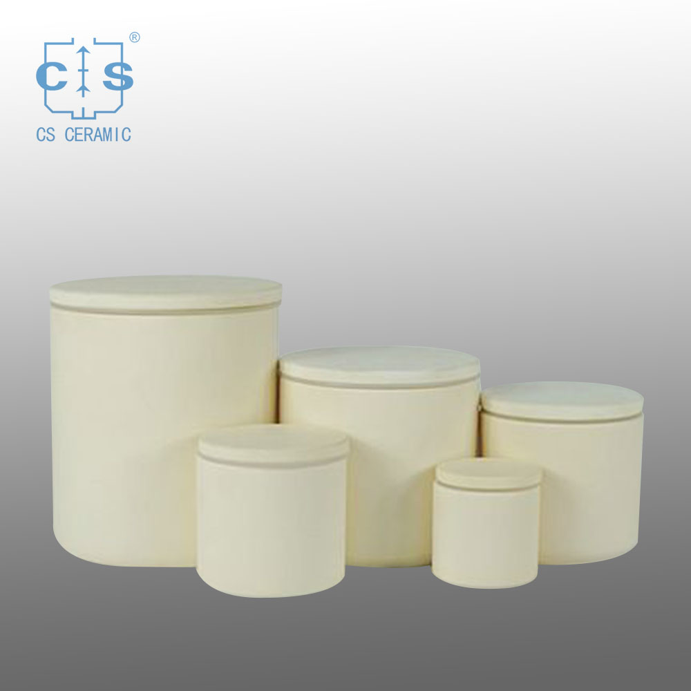 Tarro de molienda de cerámica de alúmina / Tarro de molino de bolas / Pote de molino