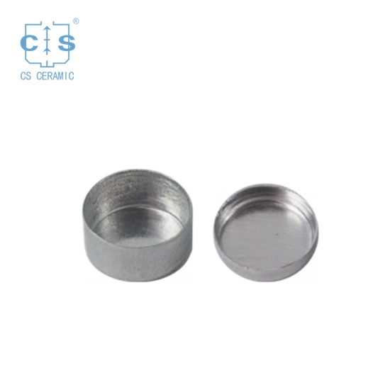Crisol de aluminio de 6,7*4 mm con tapa para Netzsch
