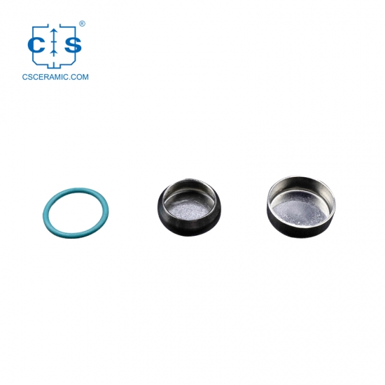 Bandejas de acero inoxidable de 60 μl, cubiertas y anillo de goma de flúor O para PerKinElmer PE-03190029
