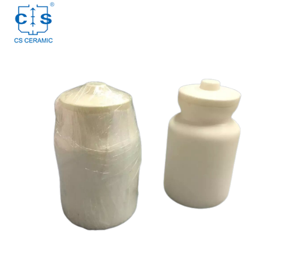 Frascos de molino de cerámica de alúmina de 0.5L 1L para molino de bolas de rodillo