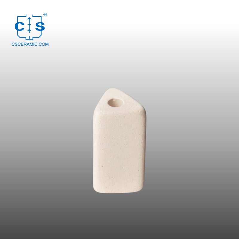 Triángulo Al2O3 Tubos de cerámica de alúmina / Tubos Un orificio