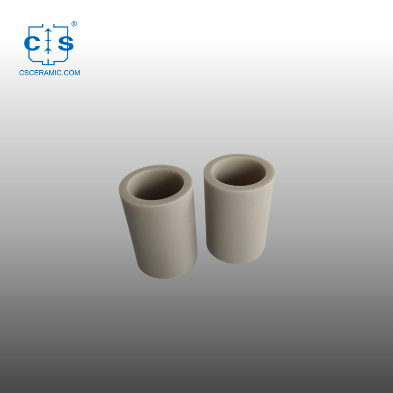 Alto tubo de cerámica del nitruro de aluminio de la conductividad térmica ALN ambos lados abiertos