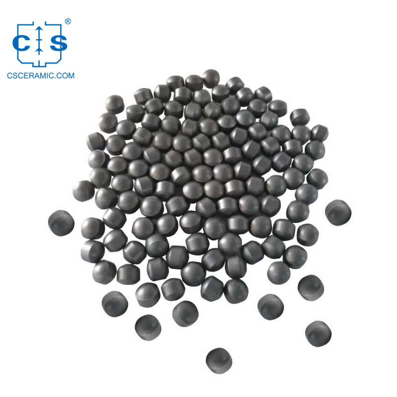 Bola de cerámica SiC Negro Pulido Bolas de carburo de silicio de alto rendimiento de 2 mm o 3 mm
